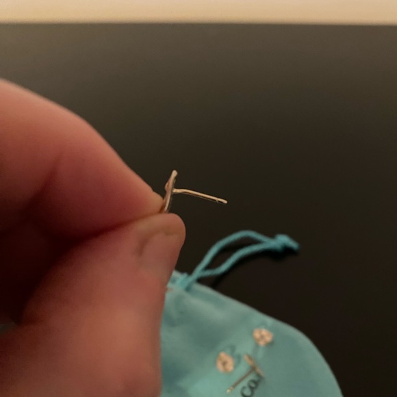 Tiffany’s Elsa Peretti Silver Open Heart Earrings - Picture 3 of 6